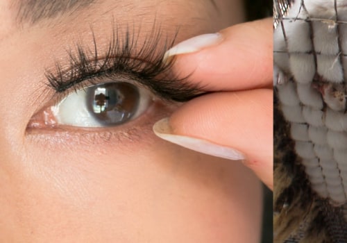 What are fake eye lashes made of?